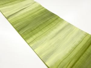 横縞模様織出し全通洒落袋帯